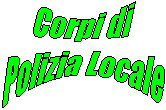 Corpi di 
Polizia Locale
