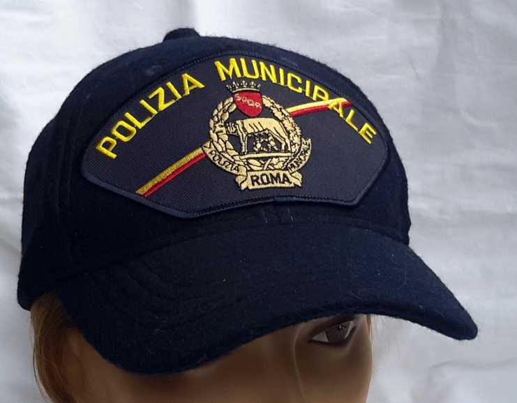 Roma - Polizia Municipale - berretto motociclista invernale